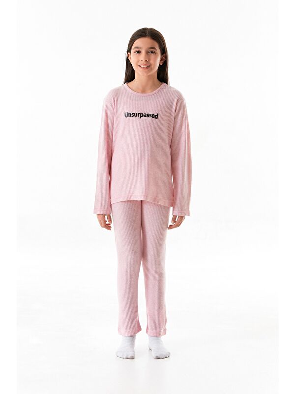 Fullamoda Love Baskılı Kız Çocuk Pijama Takımı