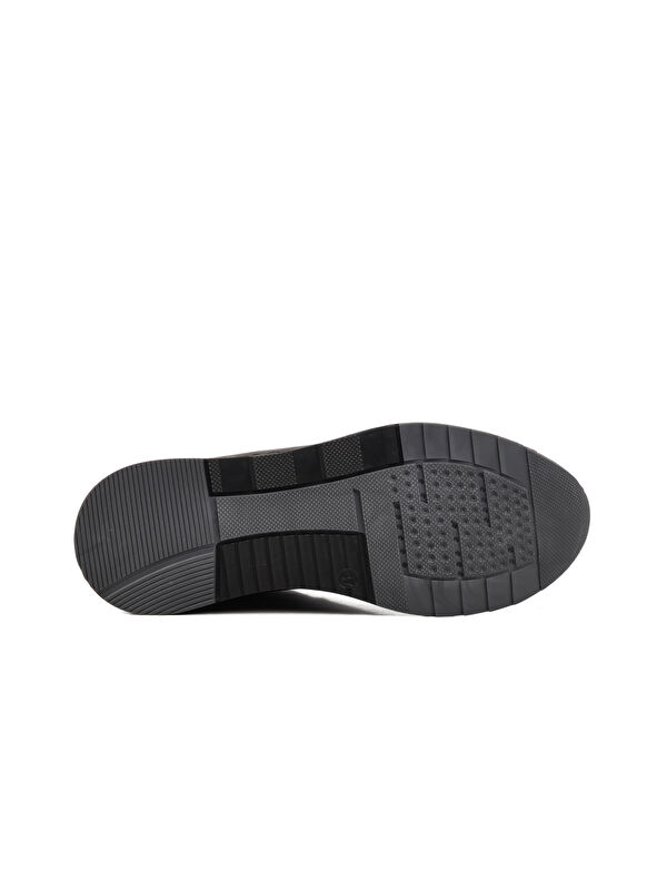 Siyah Hakiki Deri Anatomik Kadın Casual Ayakkabı AY387 Z - Görsel 6