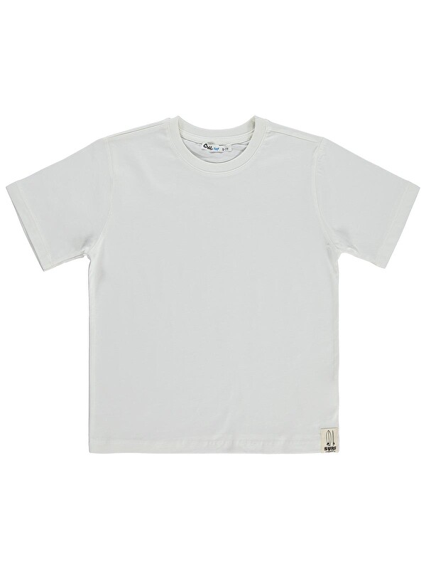 Civil Boys Basic Surf Etiketli 10-13 Yaş Tişört - Kırık Beyaz