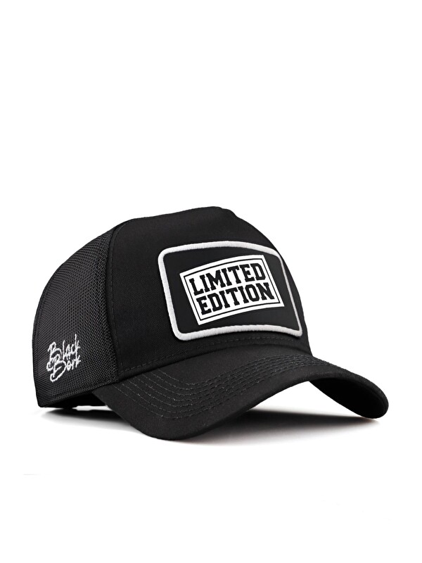 BlackBörk Limited Edition Logolu Siyah Trucker Şapka