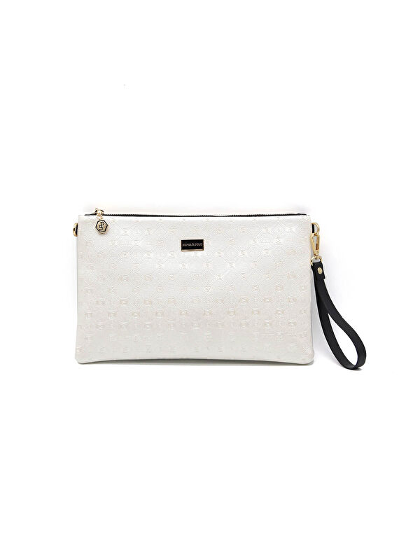 Silver Polo Kadın El Çantası 1034-37649 CLUTCH M46 SEDEF-MAT SİYAH