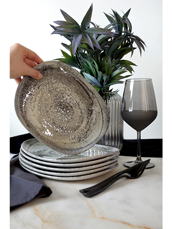 Keramika Professional Celestia İsabella Pasta Tabağı 23 Cm 6 Adet
