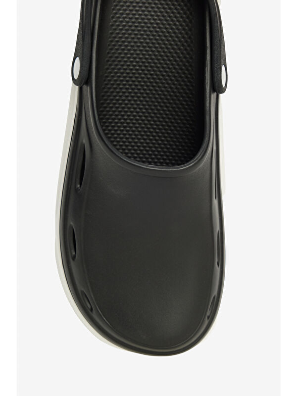 Erkek Siyah Rahat Taban Günlük/Plaj Terliği - Görsel 4