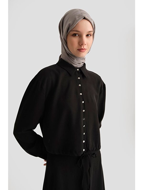 ARMİNE Lyocell Ceket 25Yd4226-1 Siyah