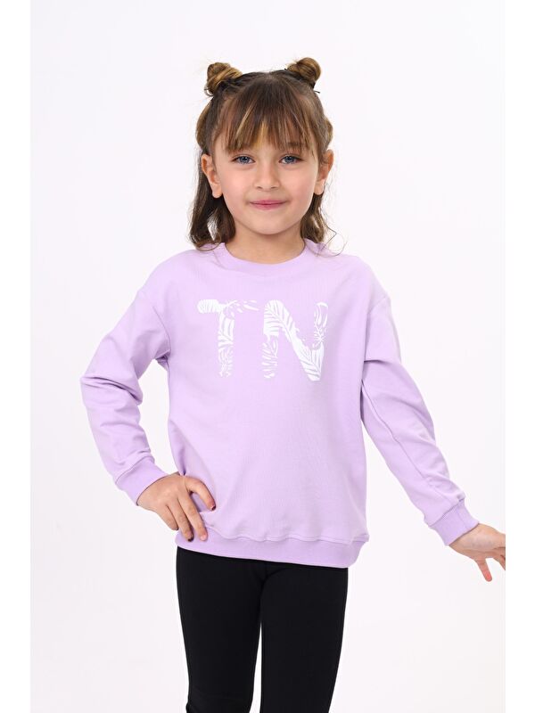 Toontoykids Kız Çocuk Baskılı Sweatshirt