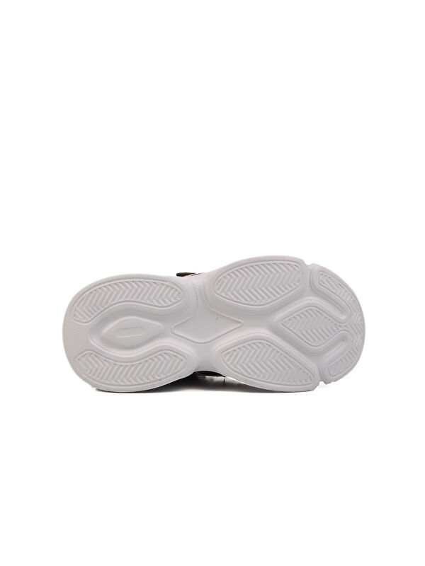 Siyah Kırmızı Cırtlı Fileli Hafif Unisex Çocuk Spor Ayakkabı Ruffon F - Görsel 6