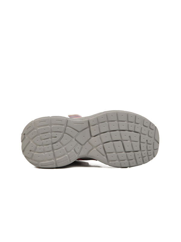 Gümüş Pembe Cırtlı Fileli Hafif Kız Çocuk Spor Ayakkabı Ruffon F - Görsel 6