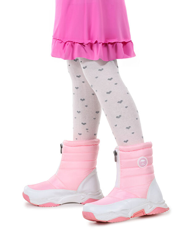 Sumo Fermuarlı Kız Çocuk Kar Botu - Görsel 4