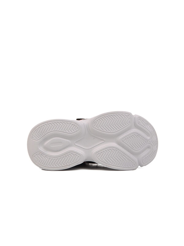 Siyah Kırmızı Cırtlı Fileli Hafif Unisex Çocuk Spor Ayakkabı 2351 P - Görsel 6