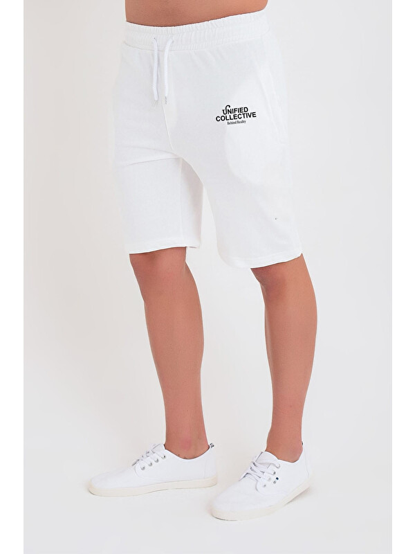 Süperlife Erkek Unified Collective Baskılı Slim Fit Kalıp Şort SPR25SR084