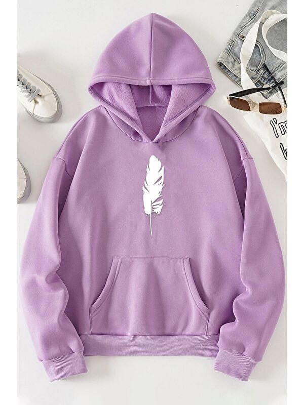 uyguntarz Unisex Tüy Baskılı Sweatshirt
