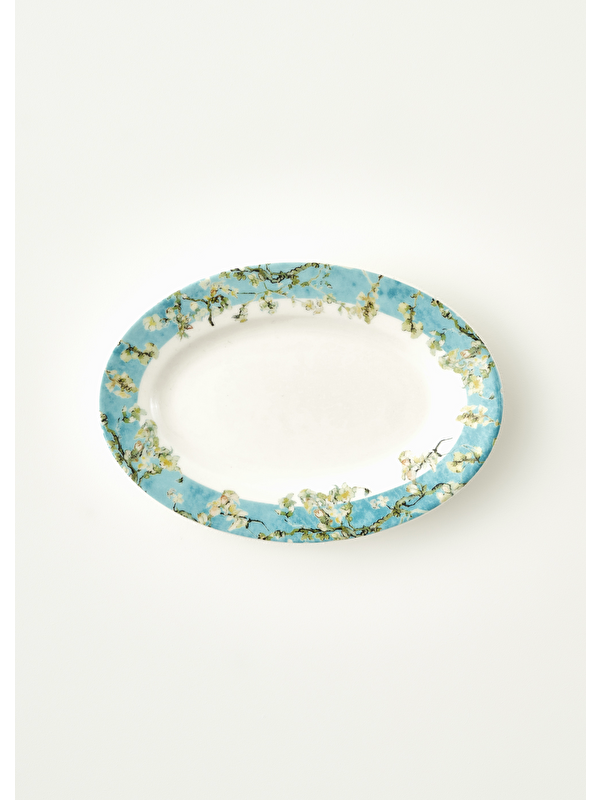 Bella Maison Van Gogh Almond Blossom Porselen Sunum Tabağı Turkuaz (20 cm)