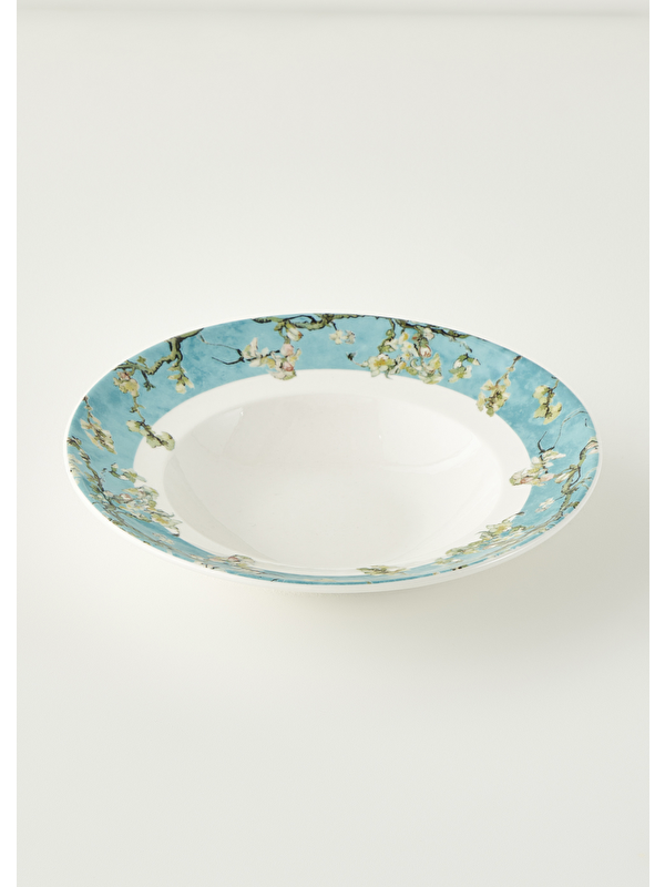 Bella Maison Van Gogh Almond Blossom Porselen Makarna Tabağı Turkuaz (27 cm)