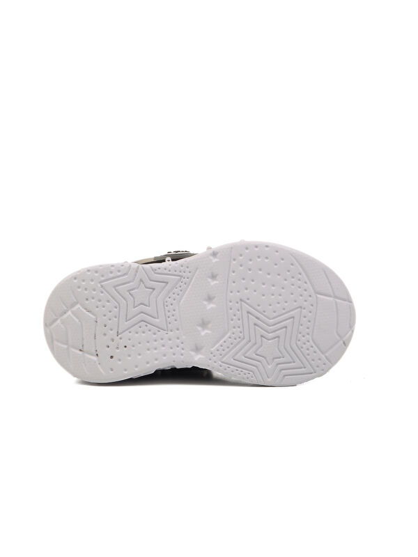 Siyah Kırmızı Cırtlı Işıklı Hafif Unisex Çocuk Spor Ayakkabı - Görsel 6