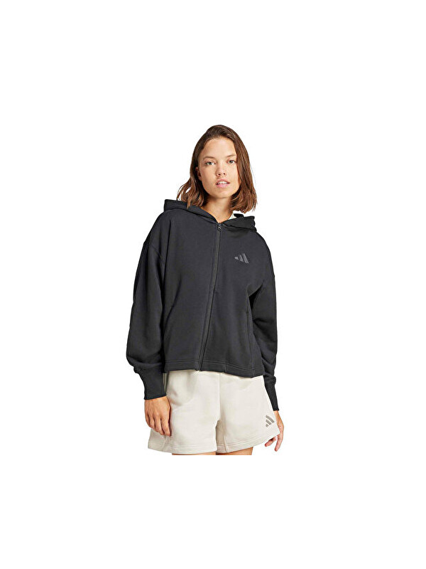 Adidas W All Szn Ft Fz Kadın Günlük Ceket JJ1251 Siyah