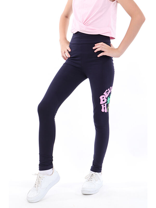 Toontoykids Kız Çocuk Baskılı Tayt