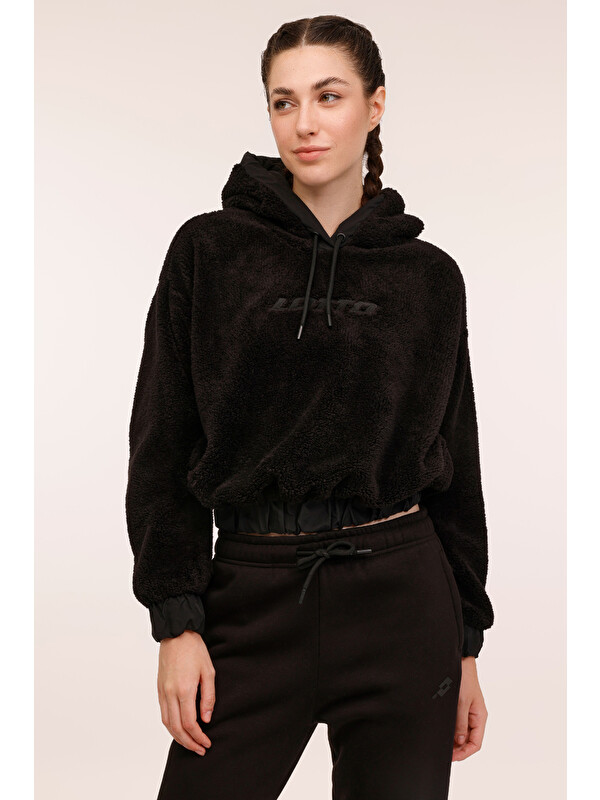 LOTTO W-AVION HOODIE 4PR Siyah Kadın Hoodie
