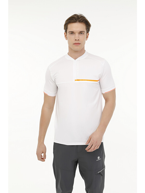 Lumberjack CT1335 ADE POLO T-SHIRT 2 BEYAZ Erkek Kısa Kol T-Shirt