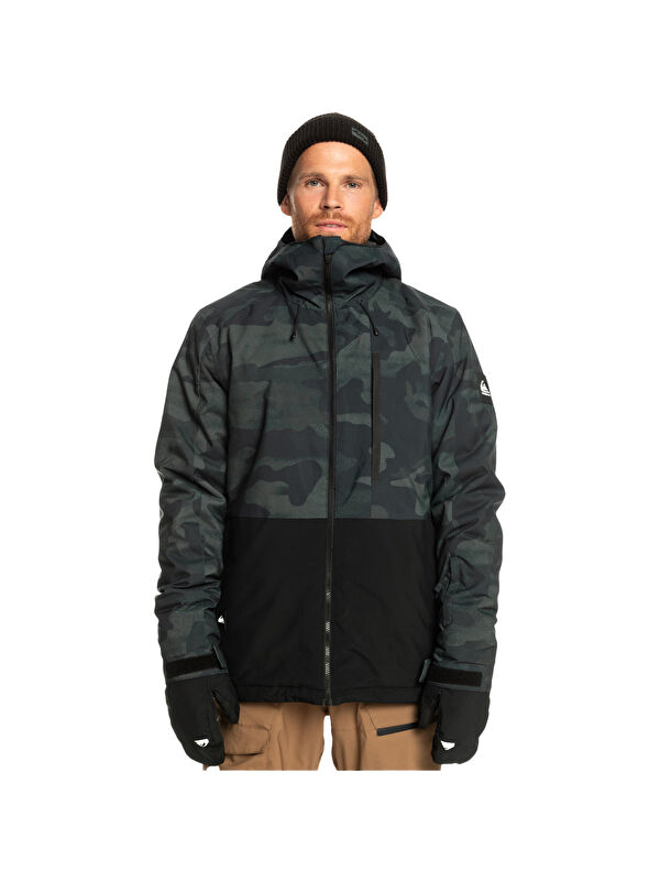 Quiksilver Salomon Logo  Haki Erkek Erkek Kayak ve Kar Montu