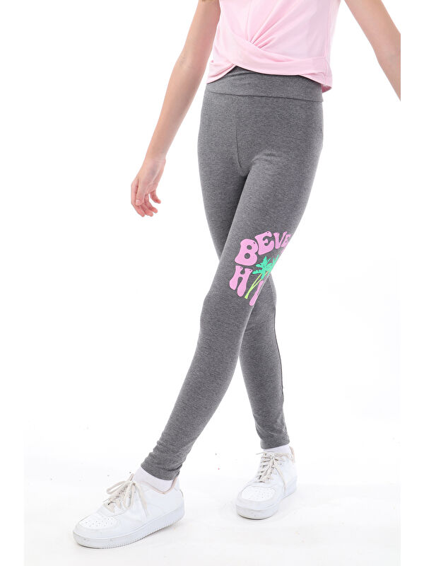 Toontoykids Kız Çocuk Baskılı Tayt