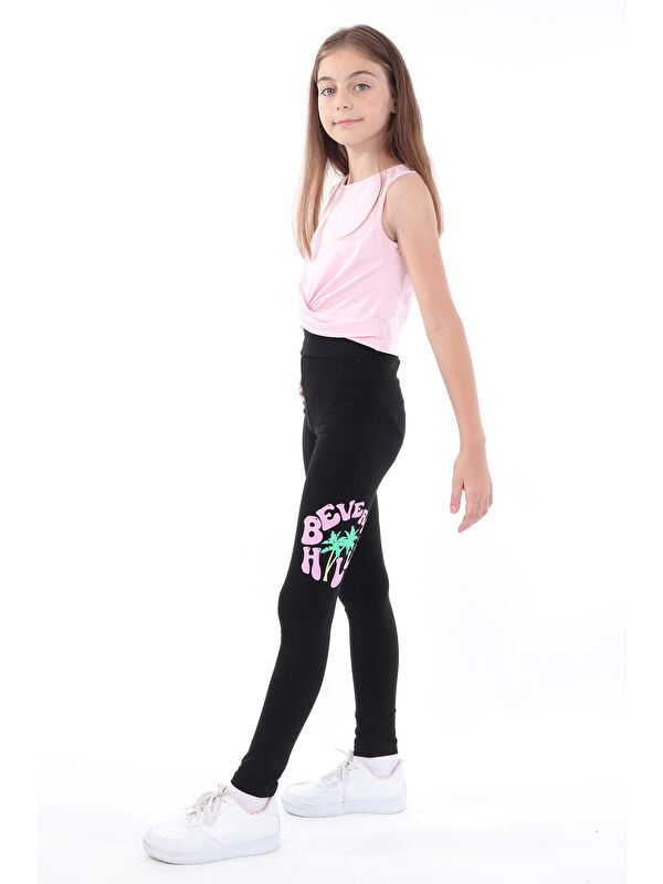Toontoykids Kız Çocuk Baskılı Tayt