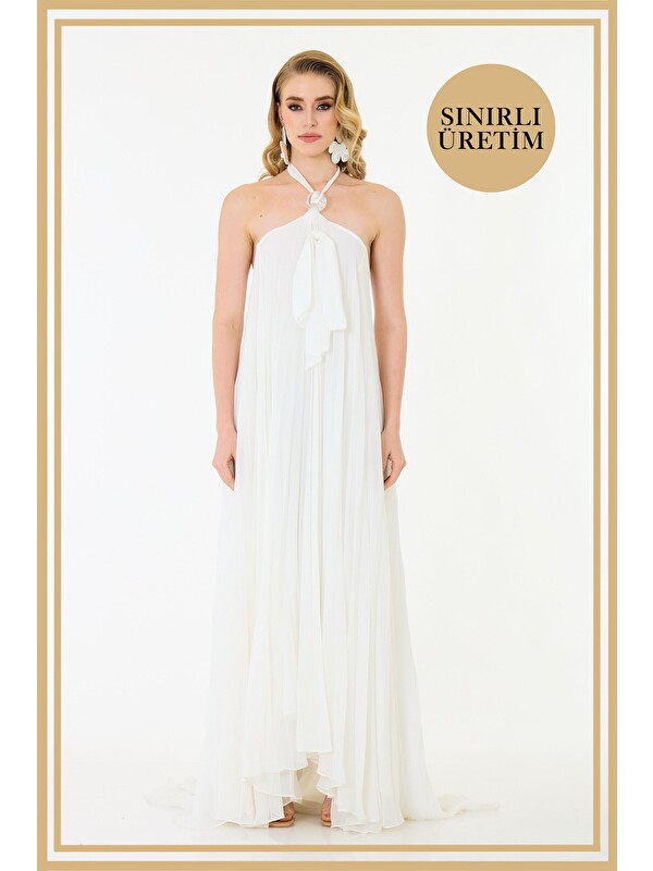 CARMEN Limited Edition | Mykonos Beyaz Uzun Elbise