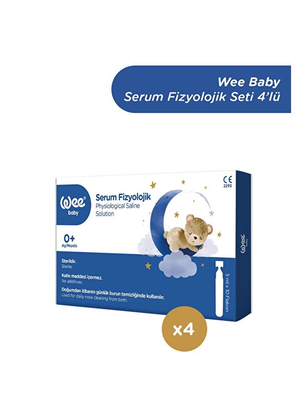 WEE BABY Serum Fizyolojik Seti (10x4 40 Adet)
