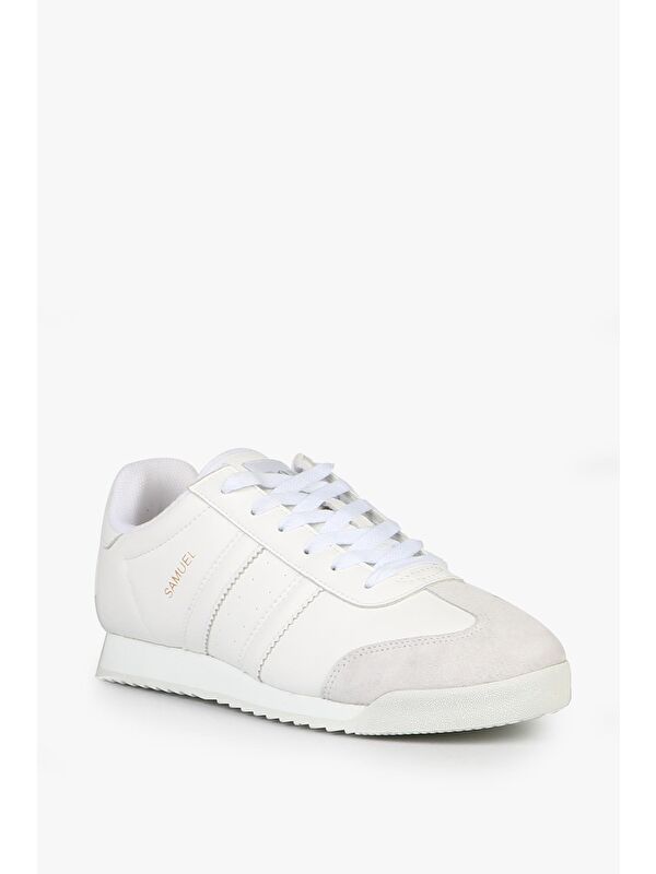 Samuel Beyaz Beyaz Kadın Spor Ayakkabı - Görsel 3