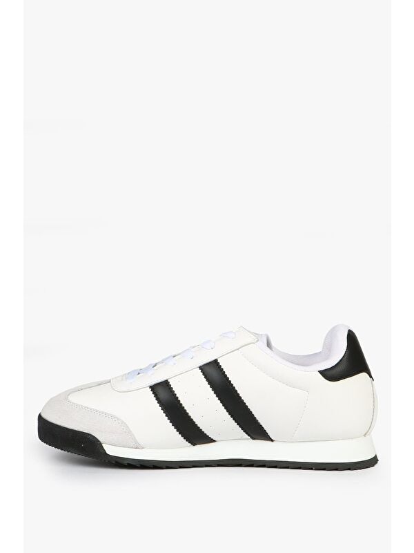 Samuel Beyaz Siyah Erkek Spor Ayakkabı - Görsel 4