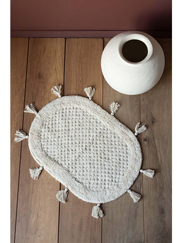 LAMPETİE | Elora Tekli Banyo Paspası 40x60 Bej