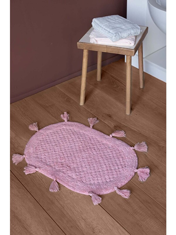LAMPETİE | Elora Tekli Banyo Paspası 40x60 Pembe