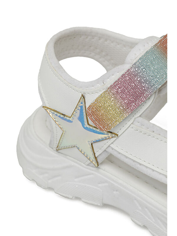 STAR F 5FX Beyaz Kız Çocuk Sandalet - Görsel 8