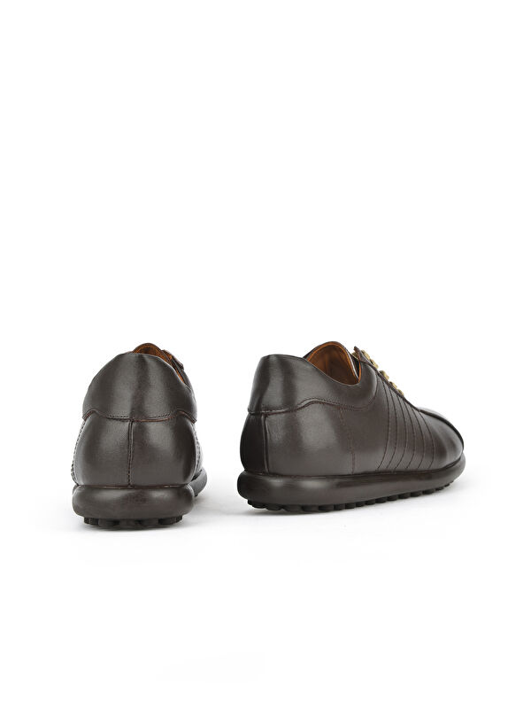 Erkek Hakiki Deri Ayakkabı 143423Z312 Kahve - Görsel 4