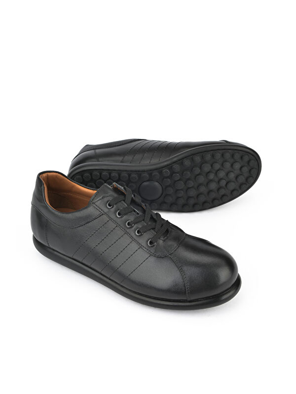 Erkek Hakiki Deri Ayakkabı 143423Z312 Siyah - Görsel 3