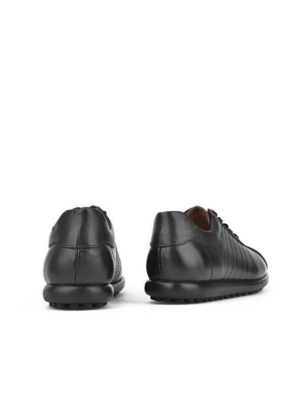 Erkek Hakiki Deri Ayakkabı 143423Z312 Siyah - Görsel 4