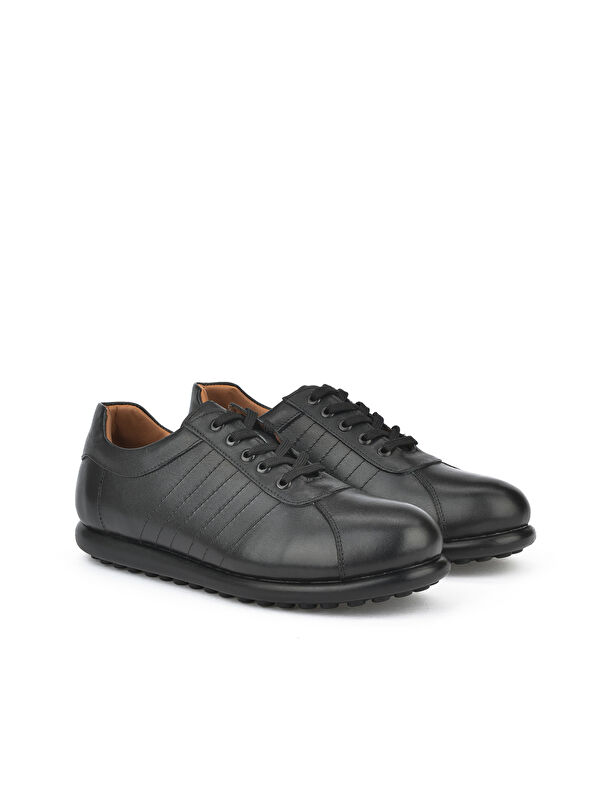 Erkek Hakiki Deri Ayakkabı 143423Z312 Siyah - Görsel 5