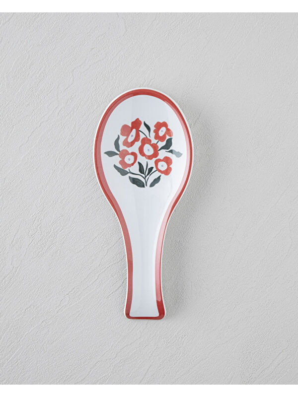 English Home Bright Parade Melamin Kaşıklık Mutfak Gereci 24 cm Kırmızı - Beyaz
