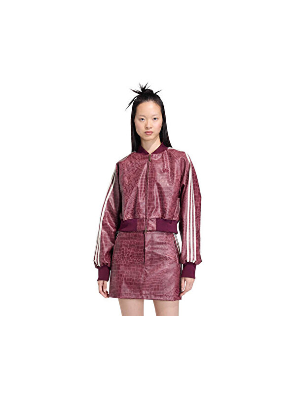 Adidas Sst Plthr Jkt Kadın Günlük Ceket KD8792 Kırmızı