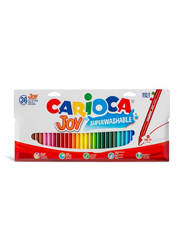 Carioca Joy Süper Yıkanabilir Keçeli Boya Kalemi 36'lı
