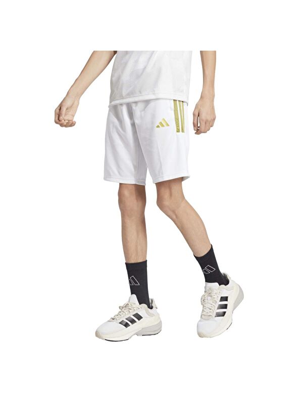 Adidas Hot Cof Çocuk Beyaz Şort