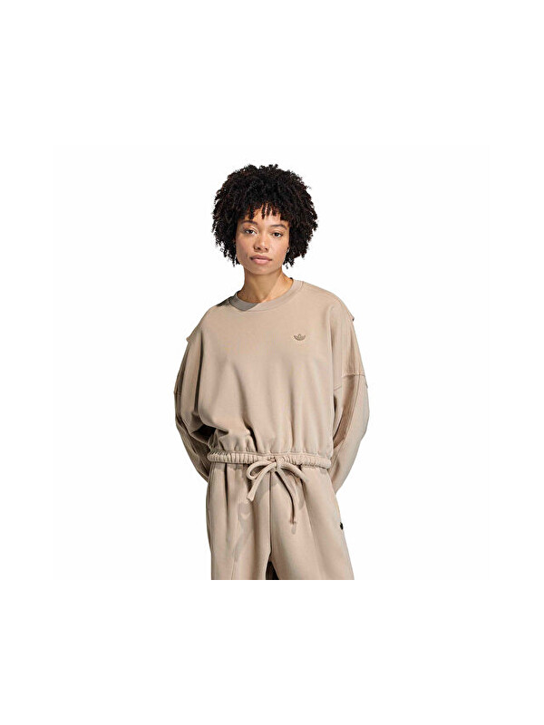 Adidas P Ess Os Crw Kadın Günlük Sweatshirts KC8866 Haki