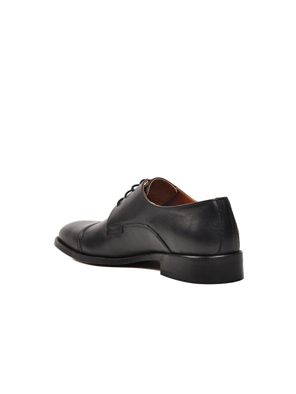 Premium Siyah Hakiki Deri Erkek Klasik Ayakkabı 03258 - Görsel 5