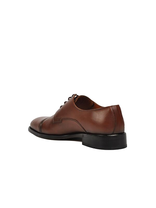 Premium Taba Hakiki Deri Erkek Klasik Ayakkabı 03258 - Görsel 5