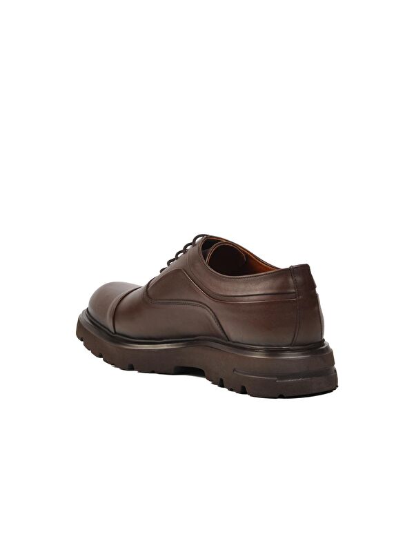 Premium Kahve Hakiki Deri Erkek Klasik Ayakkabı 33283 - Görsel 5