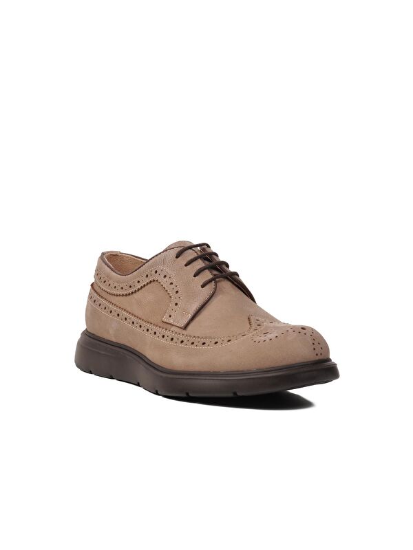 Premium Vizon Nubuk Hakiki Deri Erkek Klasik Ayakkabı 33281 - Görsel 4