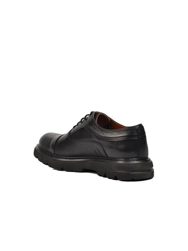 Premium Siyah Hakiki Deri Erkek Klasik Ayakkabı 33283 - Görsel 5