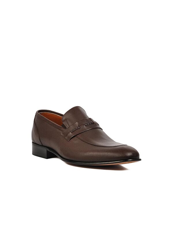 Premium Kahve Hakiki Deri Erkek Klasik Ayakkabı 02466 - Görsel 4