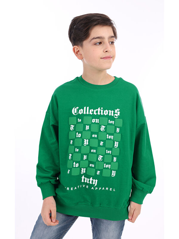 Toontoykids Erkek Çocuk Baskılı Sweatshirt