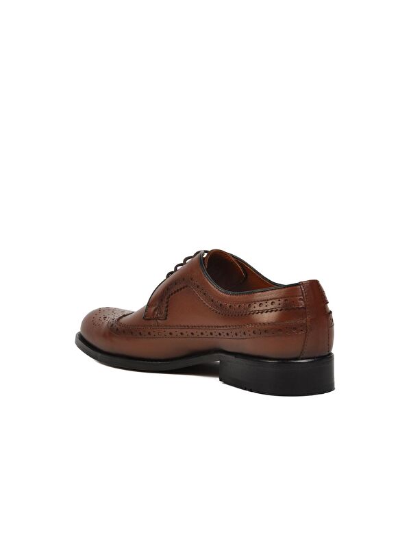 Premium Taba Hakiki Deri Erkek Klasik Ayakkabı 33272 - Görsel 5