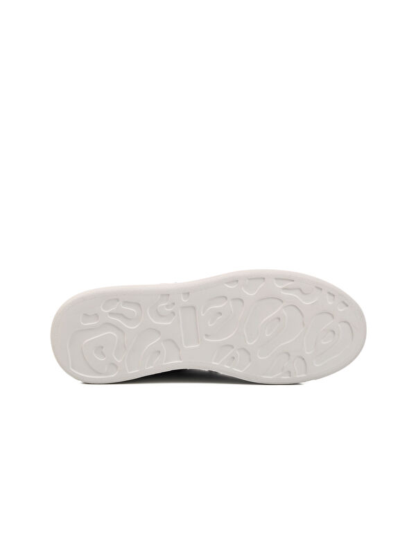 Siyah Beyaz Hakiki Deri Erkek Sneaker Premium 02028 M - Görsel 6